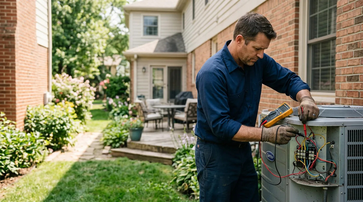 HVAC technician working near Fort Washakie, WY